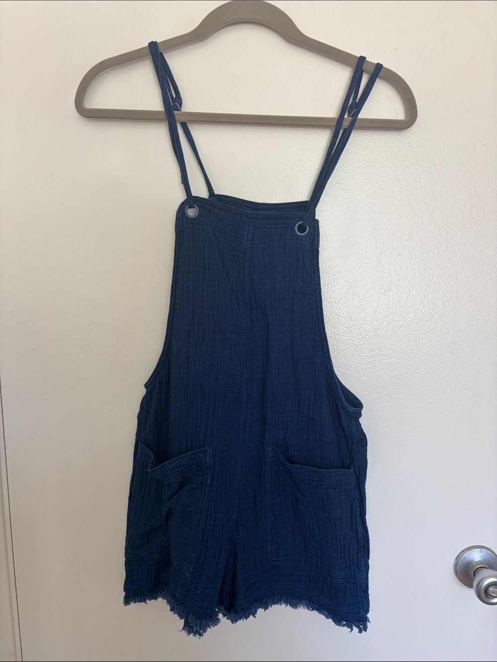Womens Navy Blue One-Piece Romper
